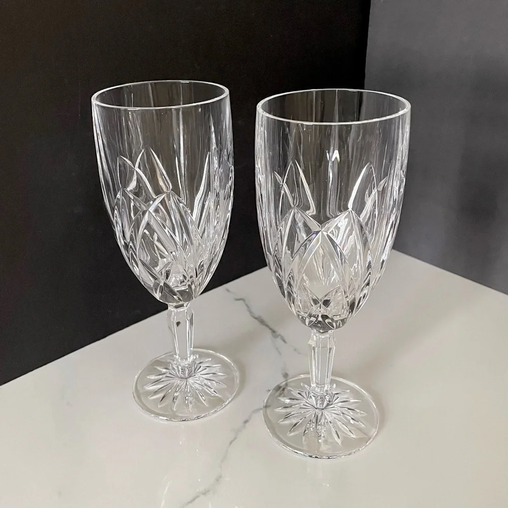SET of 2 Brookside Iced Beverage Glasses - Marquis Waterford Crystal